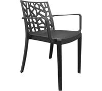BICA Sedia da Giardino Matrix con Braccioli Poltrona per Esterni in Polipropilene Grafite - nero 8003723403532