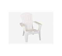 Poltrona da Esterno Impilabile Polipropilene 73x80x88 cm Bianco Norimberga BICA