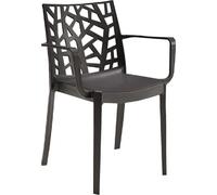 BICA Sedia da Giardino Matrix con Braccioli Poltrona per Esterni in Polipropilene Grafite - nero 8003723403532