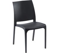 BICA Sedia per Esterni Impilabile in Polipropilene Dimensioni 46x54x80 cm colore Nero