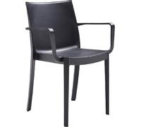 BICA Sedia in Polipropilene Victoria Antracite Impilabile Arredo Esterno Outdoor