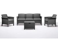 BICA SET DA GIARDINO POLIPROPILENE 'VENEZIA III' grafite