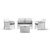 BICA Set Venezia 2 Mobili da Esterno 2 Poltrone,1 Sofa 2 posti,Tavolino contenit