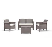 BICA Set Venezia Mobili da Esterno 2 Poltrone,1 Sofa 2 posti,Tavolino contenit