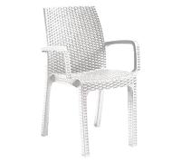 Bica Verona - Sedia da giardino, Polipropilene, Bianco