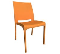 Bica Volga Sedia Monoblocco, Plastica, Arancio