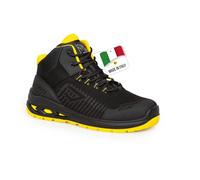 Bicap Scarpe Antinfortunistiche Uomo Donna Aikido Mid ESD S3S Tomaia Idrorepellente con Supporto Antitorsione Suola Antiscivolo e Puntale in Alluminio Sicurezza Industria e Logistica