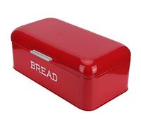 Bicaquu Scatola per il pane, contenitore per alimenti porta pane, design vintage retrò rosso per da banco da forno