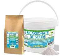 Bicarbonato di sodio multiuso - Polvere per uso alimentare e domestico - Senza additivi e 100% naturale - Prodotto in Francia - Disponibile da 1 kg a 20 kg - Hydroplanete
