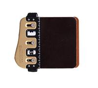 Bicaster Barebow Finger Tabs Horween Cordovan Pelle + Piastra in Ottone Sinistra Stringa Walking 3 Finger Under (Medium)