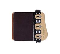 BICASTER Patella per tiro con L'Arco in Pelle Cordovan + Protezioni per Le Dita in Ottone, Mano Destra (Medio)