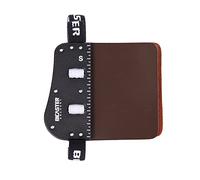BICASTER SP3 Tab per arco nudo in pelle di mucc piastra in alluminio (piccolo, per mano sinistra)