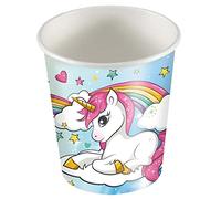 Bicchiere 200cc per feste bambini unicorno 25 pezzi
