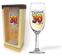BICCHIERE 30 ANNI Flute vetro Gadget idea regalo festa 30° Compleanno