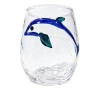 Bicchiere 3D Oceans Animal, Novità Bicchiere senza stelo per vino e acqua | Vetro soffiato a mano con statuetta marina 3D all'interno. Perfetto per bar, feste, eventi a tema oceano. Ideale per gli
