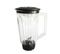 Bicchiere Accessorio For Frullatore (coltello + Coperchio + Bicchiere) Da 44 Once, Compatibile Con Hamilton Beach, Ricambio 6126-HBB908CE / HBB908-UK.