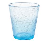 Villa d'Este Home Tivoli Set 6 Bicchiere acqua azzurro 330 ml, in pasta di vetro soffiato, Cancun Satin