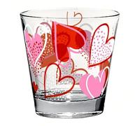 Bicchiere Acqua in Vetro Set Nadia 250 ml Decorato Elegante Regalo Lavastoviglie