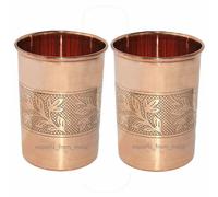 Bicchiere acqua rame mezzo goffrato beneficio per la salute 300 ml 2/3/5 pezzi