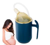 Bicchiere anti-perdite per anziani | Bicchiere ergonomico con manico, tazza da becco con coperchio per disturbi di capacità motorie, ideale e colleghi