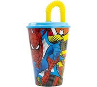 Bicchiere Bambini con cannuccia Spiderman