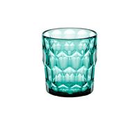 Guzzini - Vanity, bicchiere basso, decoro 3, acquamarina, in Bio-based SAN e Bio-based SMMA - ACQUA