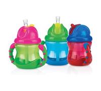 Bicchiere bimbo con cannuccia (270ml) FLIP IT Assortito NV0404002