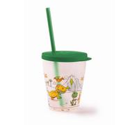 Bicchiere bimbo dinosauro con tappo e cannuccia