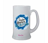 bicchiere boccale birra scritta il nonno migliore del mondo regalo festa nonni