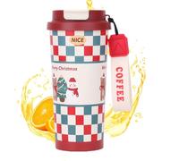 Bicchiere Caffè di Natale | Bottiglia Di Acqua In Acciaio | Bottiglie d'acqua Isotermiche | per Ufficio Studenti Viaggiatori All'aperto Sport Escursionismo Picnic Spiaggia Campeggio Scuola
