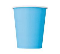 Bicchiere carta 266 ml - 14 pezzi - azzurro
