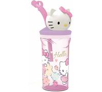 Bicchiere con Cannuccia Hello Kitty 360 ml 3D