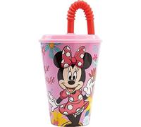 Bicchiere con Cannuccia Minnie Disney per Bambini, 430 ml