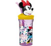 Bicchiere con Cannuccia Minnie Mouse Sunshine 360 ml