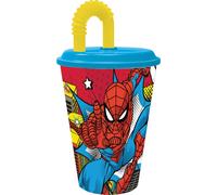 Bicchiere con Cannuccia Spider-Man CZ11366 430 ml