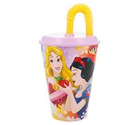 Bicchiere con cannuccia430ml principesse