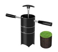 Bicchiere con impatto ondulato in acciaio - 25 x 10 cm | Foro da putting con manico rimovibile per cortile | Attrezzatura per esercizi standard portatile - per giochi di palle prato patio