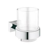 BICCHIERE CON SUPPORTO ESSENTIALS CUBE Cromo Accessori Bagno Grohe