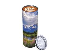 Bicchiere da 20 once Grand Teton National Park Tazza da caffè da viaggio Tazza da caffè isolata in acciaio inossidabile a doppia parete per bevande calde e fredde Tazza riutilizzabile Tazza da tè fr