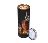Bicchiere da 590 ml per whisky, birra, foto, viaggi, tazza da caffè isolata, in acciaio inox, a doppia parete, per bevande calde e fredde, riutilizzabile, tazza da tè freddo, regalo per donne e uomini