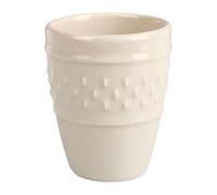 Bicchiere da 9 cl in terracotta con grano di riso, Ø 5,5 cm, H 7 cm, colore: Beige