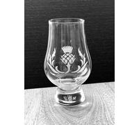 Bicchiere da Assaggio Whisky In Cristallo Glencairn Inciso Thistle Scozzese