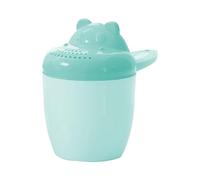Bicchiere da bagno per bambini, beccuccio per shampoo con motivo cartone animato, design in ispessita e sicura, manico facile da impugnare, flusso d'acqua a prova di spruzzi, per lavare
