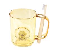 Bicchiere da bagno riutilizzabile | Portaspazzolino portatile per bagno con materiale ecologico sicuro per un uso durevole | Portaspazzolino per bambini tazza di risciacquo e