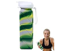 Bicchiere da Bere Espandibile - Tazza Portatile Pieghievole con Coperchio - Contenitore Portatile Per Acqua Per Escursionismo Ciclismo Campeggio Palestra Viaggio Attività All'Aperto | Ideale per Outdo
