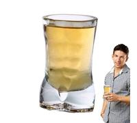 Bicchiere da birra corpo - Bicchiere a forma di corpo da 401 a 500 ml in materiale trasparente | Design per bevande al whisky e cocktail | Regalo per bar per feste in casa in movimento