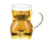 Bicchiere da birra da donna sexy, tazze in vetro trasparente sexy Miss nuda, boccale da birra a forma di corpo da donna, tazze da bevanda a forma di corpo, bicchierino da shot, bicchieri da pinta