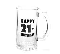 Bicchiere da birra di qualità Happy Birthday, goditi il bere con un tocco di cla