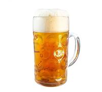 Bicchiere da birra in plastica Doimoflair, 100 occale riutilizzabile, boccale da birra in materiale plastico, trasparente, infrangibile, lavabile in lavastoviglie set 1 pezzo.