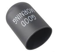 Bicchiere da bucato in polipropilene da 400 ml con base antiscivolo, funziona come bicchiere da bagno e portaspazzolino per viaggi e casa (nero)